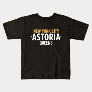 New York Queens - Queens Astoria - Queens clean Typo Kids T-Shirt